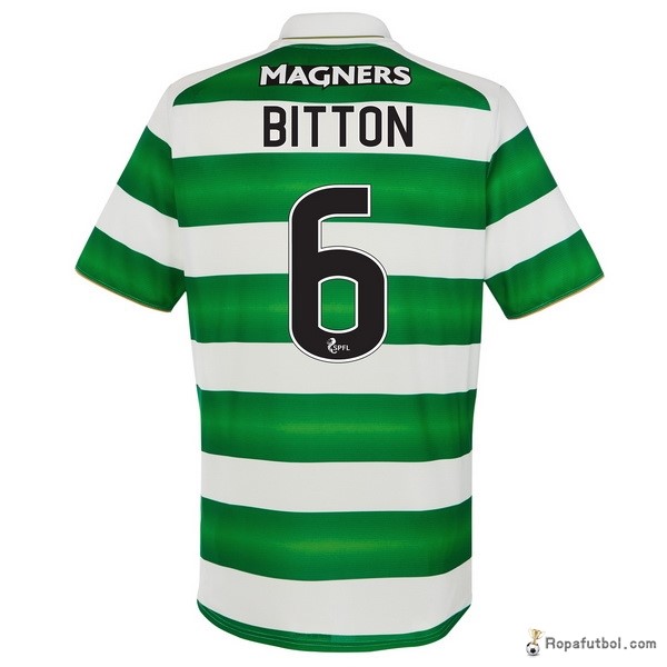 Camiseta Celtic Replica Primera Ropa Bitton 2016/17 Verde